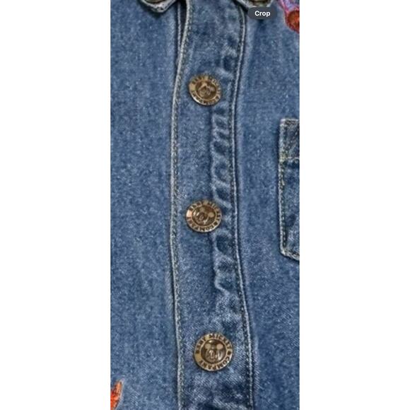 RARE Mickey & Co Disney 6-9 Mos Denim Long Sleeve Overalls Embroidered Mickey - Picture 14 of 14
